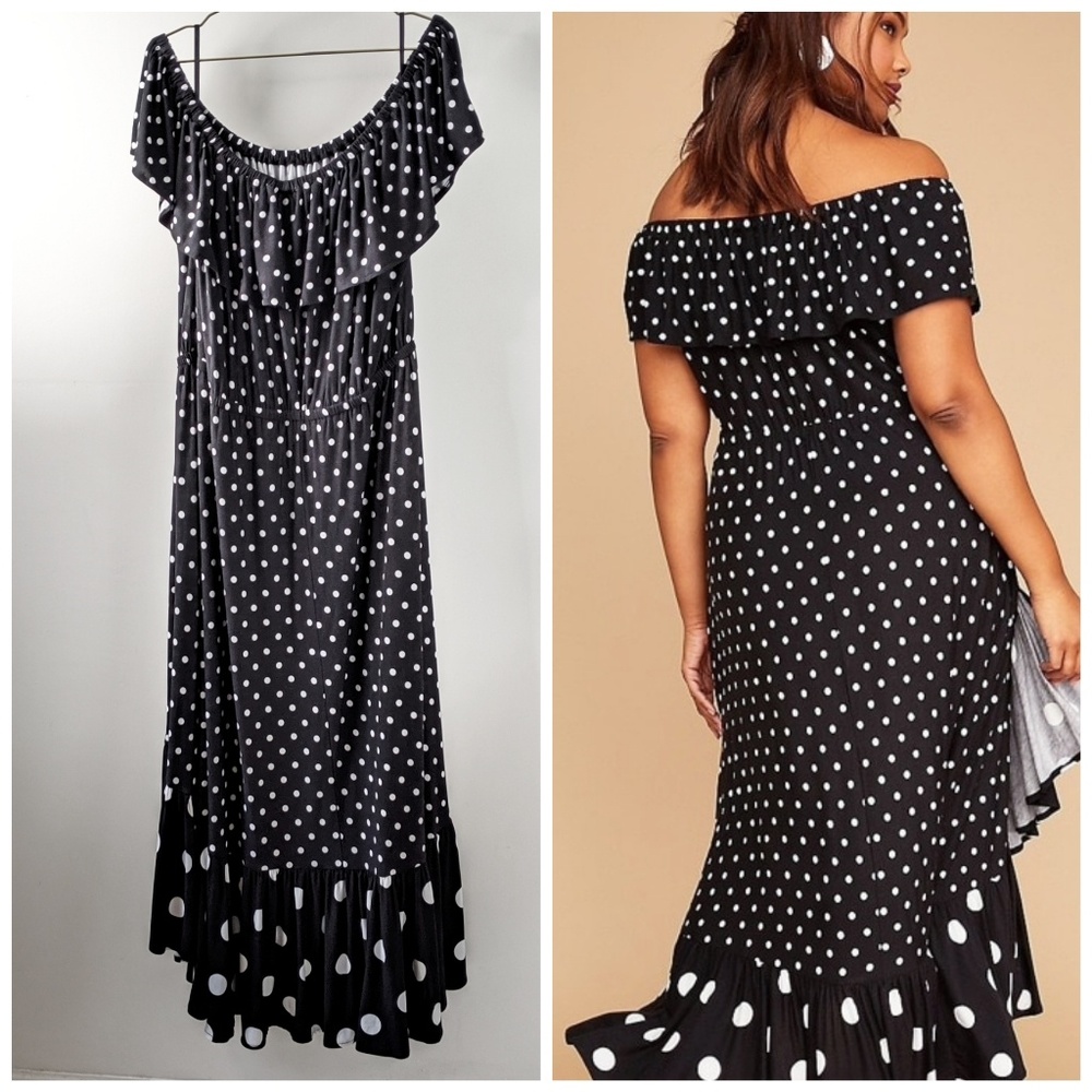 Lane Bryant Off the Shoulder Dress - Picture 6 of 7